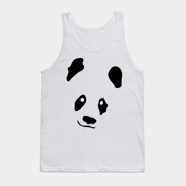 Minimalistic panda design Tank Top by MiqayelHar